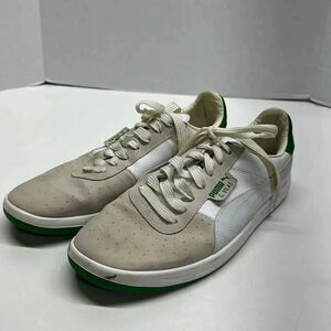 Puma G. Vilas Running Shoes Sneakers White Leather Suede Men's Size 11